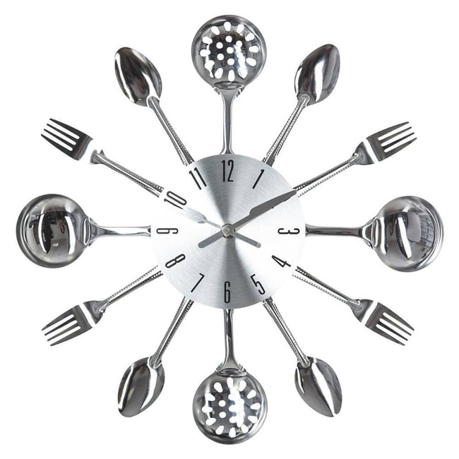 Pendule Métal Ustensiles Ø38 Couleur v002229 <span itemprop=