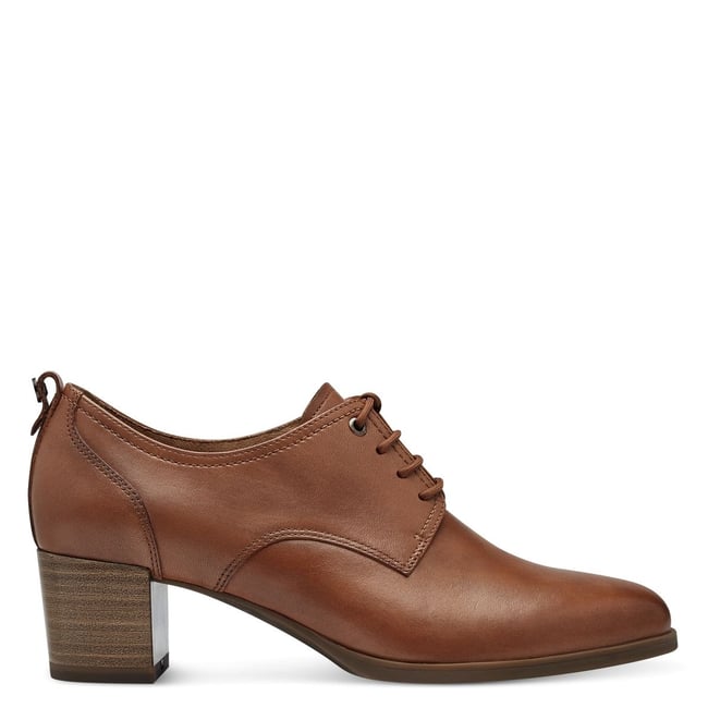 Richelieu à Talons Heschung En Cuir Taupe - Pointure 39 FR / 6 UK - Occasion Très Bon état