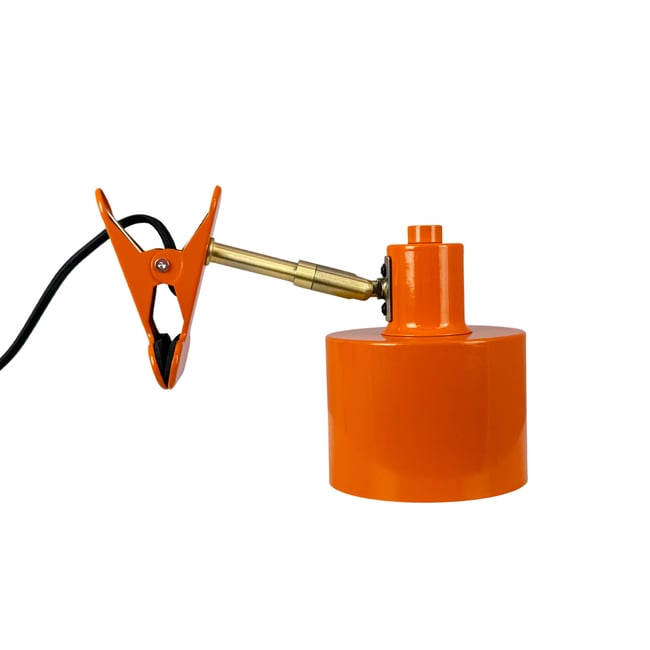 Lampe à pince Orientable Métal Orange OCEAN Couleur orange <span itemprop=