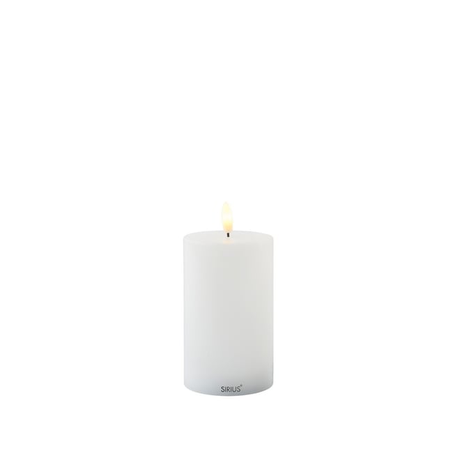 Bougie LED Sille D 7cm à Piles Couleur blanche <span itemprop=
