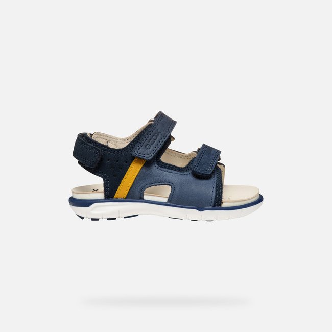 Sandales  B SANDAL DELHI bleu marine foncé/jaune foncé <span itemprop=