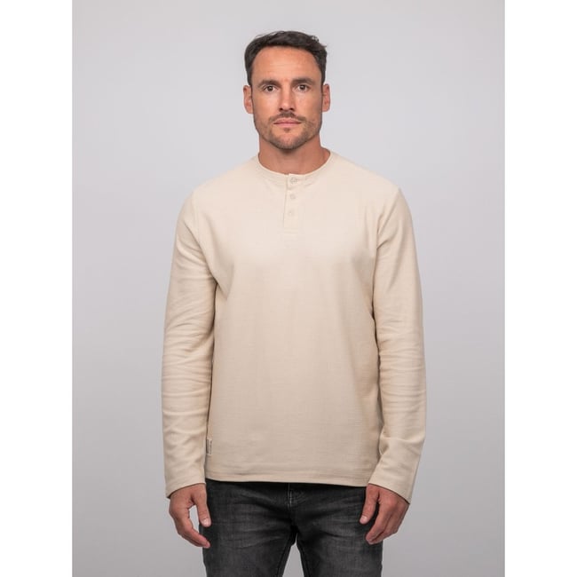 T Shirt Manches Longues Col Tunisien Coton Jominol - RITCHIE
