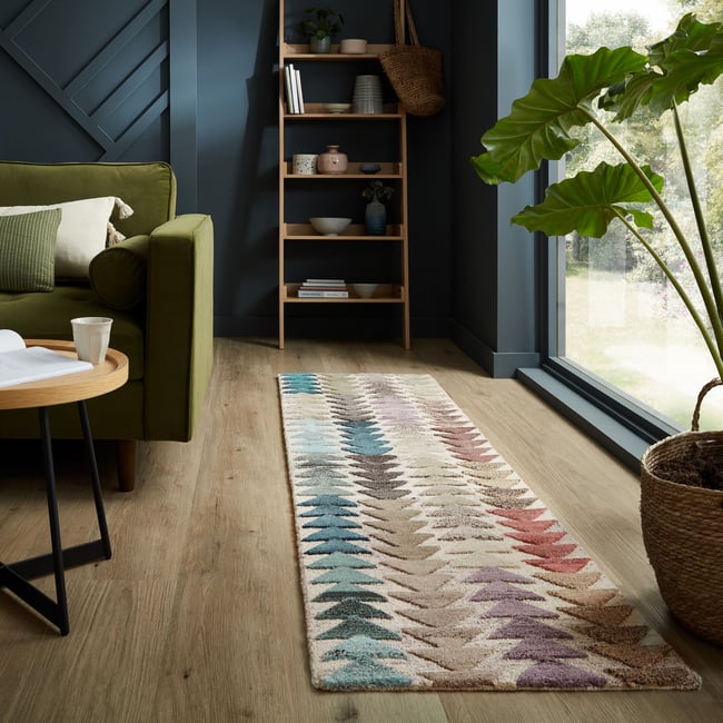 Tapis de couloir ARCHER Couleur multicolore <span itemprop=