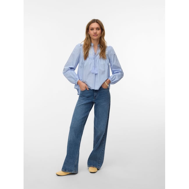 Blouse brunnera blue <span itemprop=