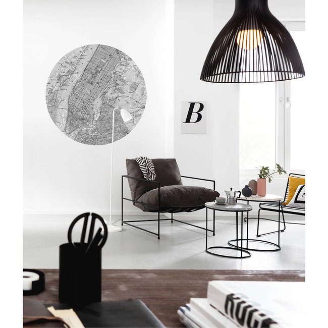 Papel de parede DOT, Map, da Interelife multicolor <span itemprop=