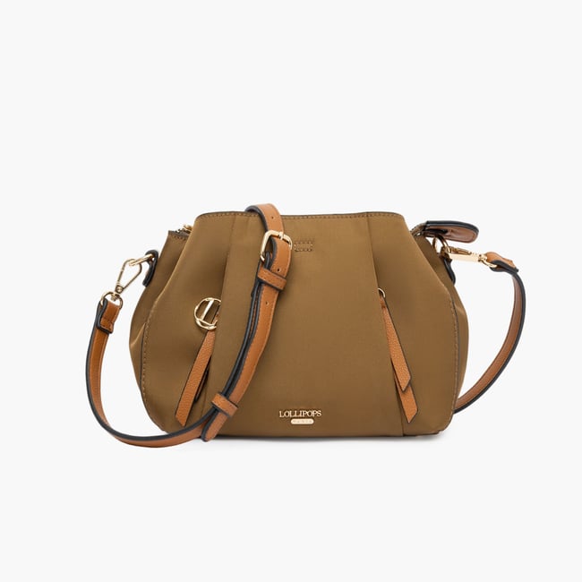 Sac multi poches  Teralia M doré,kaki <span itemprop=