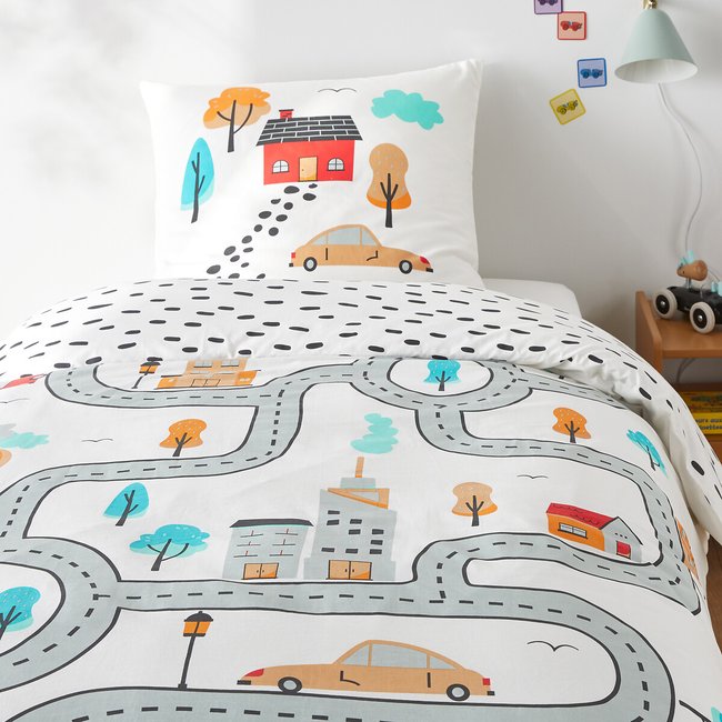 Parure da letto in cotone, federa rettangolare, Circuit fantasia SO'HOME