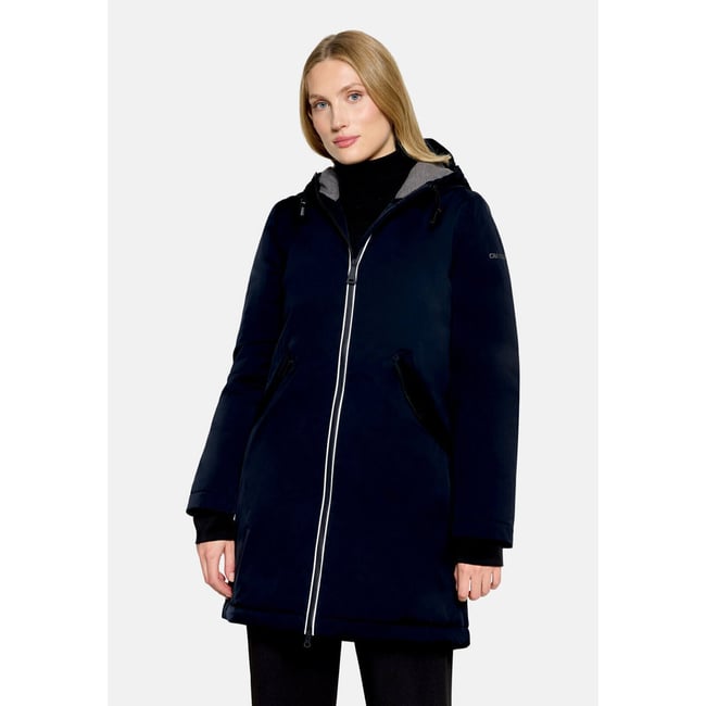 Veste outdoor à capuche bleu foncé <span itemprop=