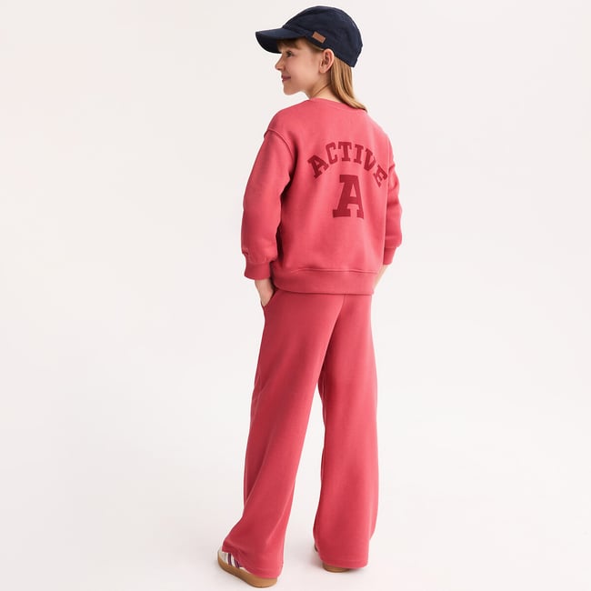 Ensemble 2 pièces, en molleton, avec sweat col rond et pantalon de jogging - LA REDOUTE COLLECTIONS