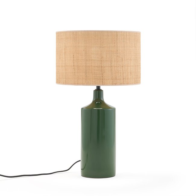 Lampada da tavolo in ceramica e rafia, Rabano verde LA REDOUTE INTERIEURS