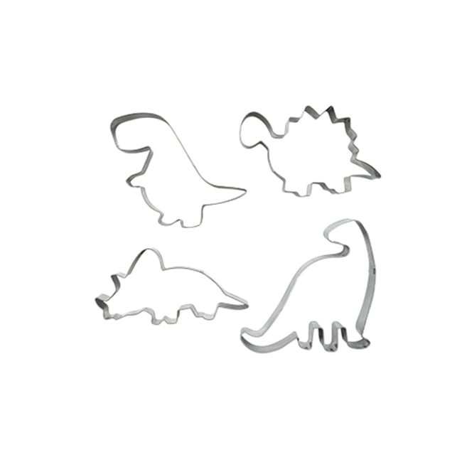 Set de 4 dinosaure EMPORTE-PIÈCES gris <span itemprop=