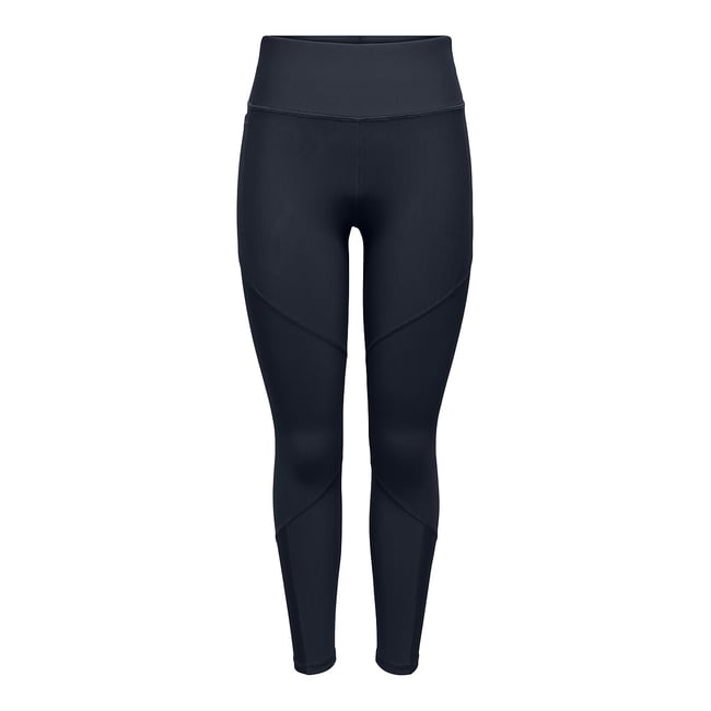 Legging de sport taille haute élastiquée bleu foncé <span itemprop=