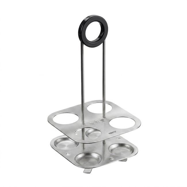 Support de cuisson à oeufs BRUNCH argent <span itemprop=