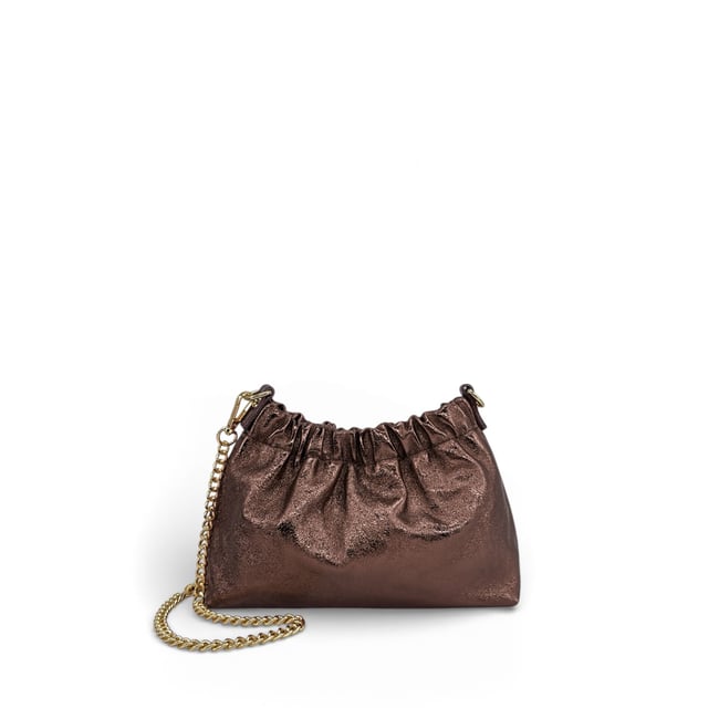 Mini-sac à main pouch en cuir grainé LA POUCHINETTE - OH MY BAG