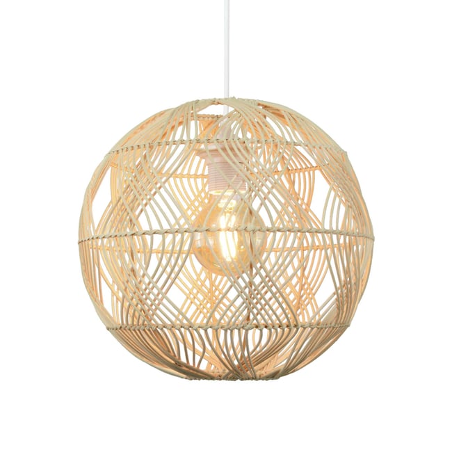 Suspension en rotin, JAMA Couleur naturel <span itemprop=
