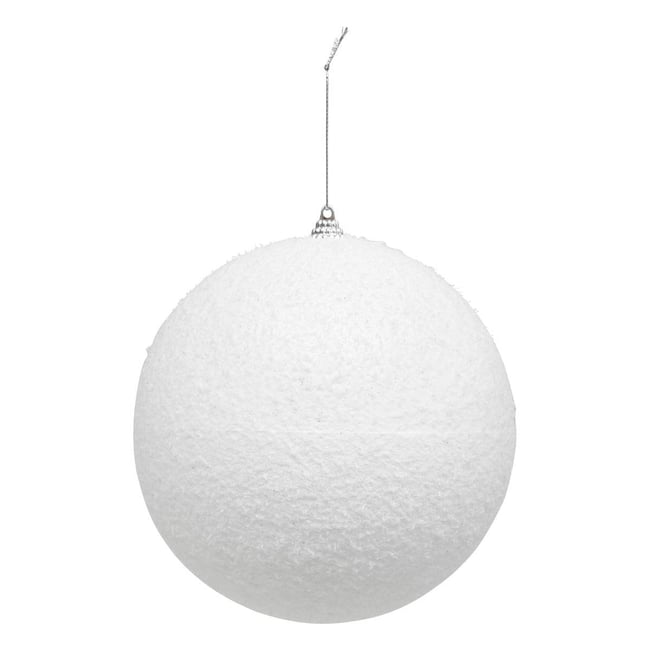 Boule neige D.15 cm Couleur blanc <span itemprop=