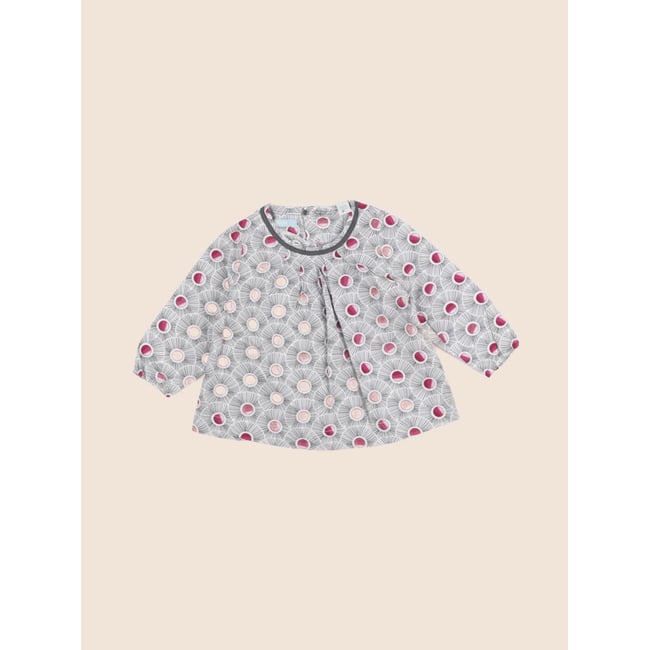 Blouse - Très bon état gris <span itemprop=