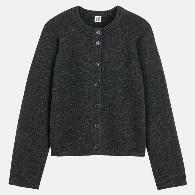Кардиган с круглым вырезом из плотного трикотажа - LA REDOUTE COLLECTIONS
