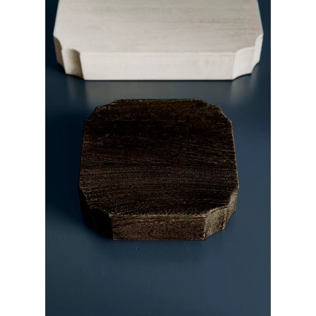 Petite boîte carrée en bois Couleur marron <span itemprop=