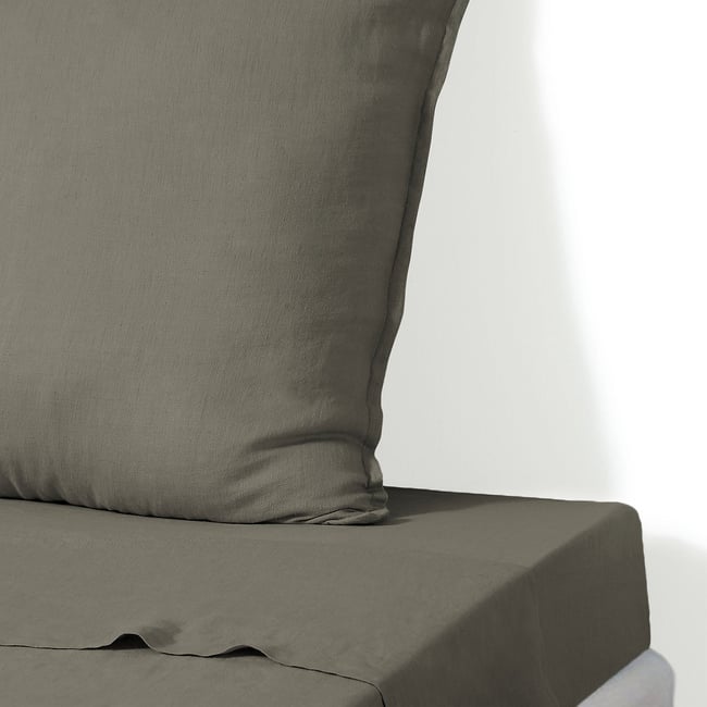 Drap plat lin lavé CAMILLE - FEBRONIE