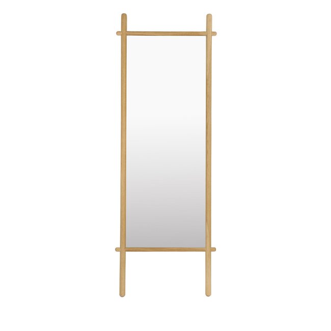 Miroir en bois 58x160cm - Solene Couleur bois clair <span itemprop=