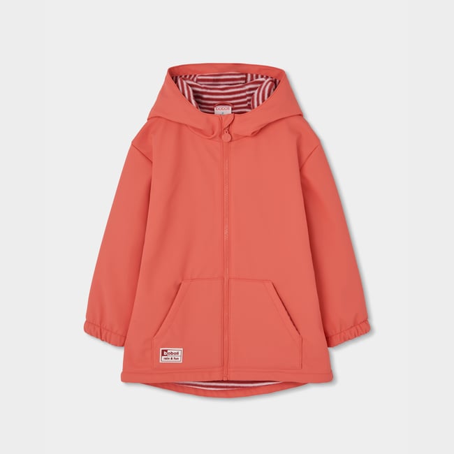 Imperméable à capuche avec fermeture pink <span itemprop=