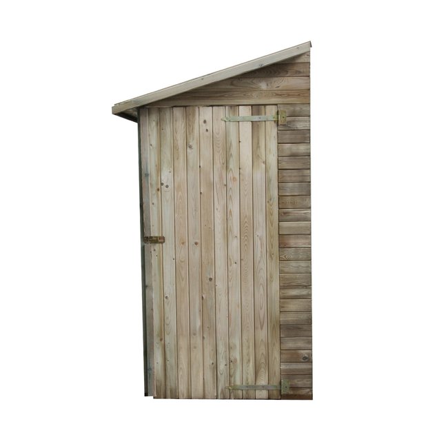 Abri de rangement adossé en bois 2,63 m² Elisa marron <span itemprop=