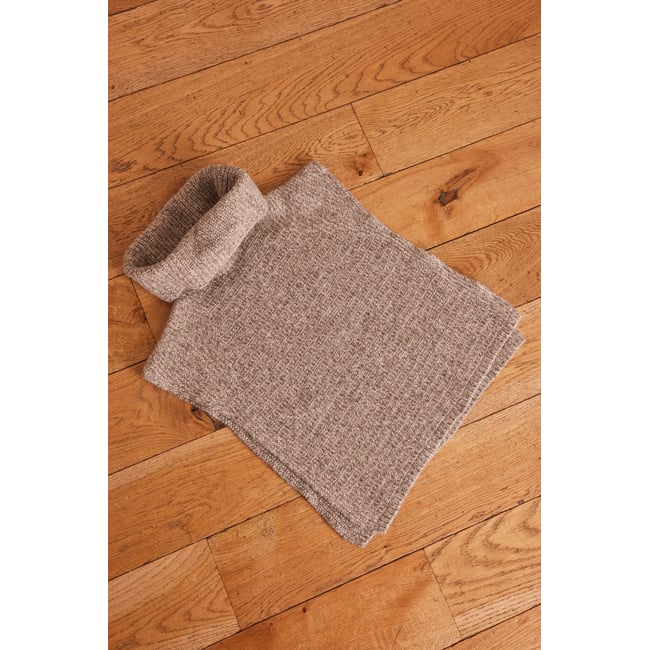 Col TRACY en laine gris <span itemprop=