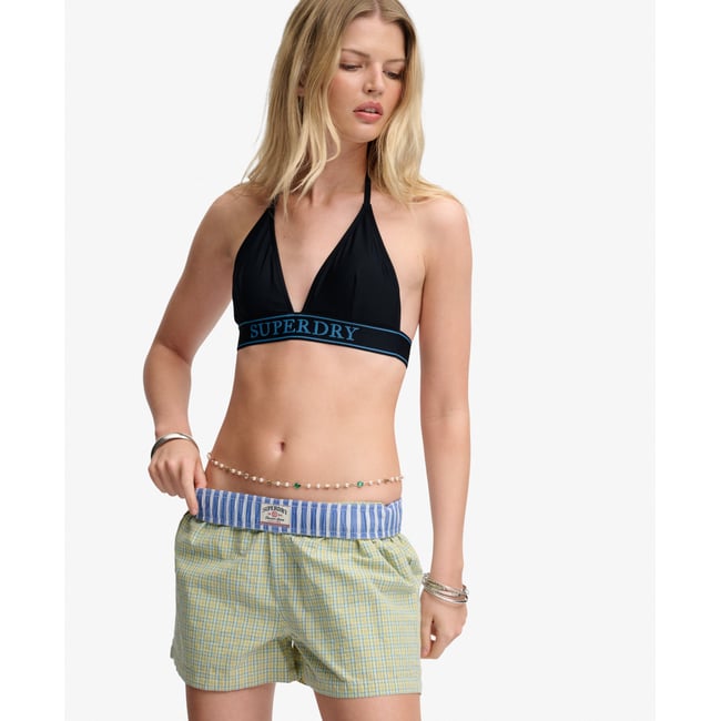 Haut de Bikini Triangle Logo bleu marine éclipse <span itemprop=