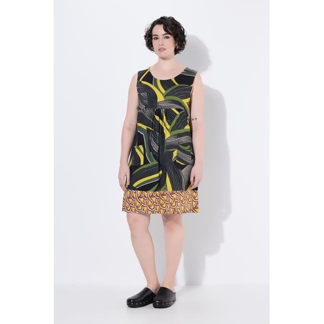 Robe en jersey sans manches gris olive <span itemprop=