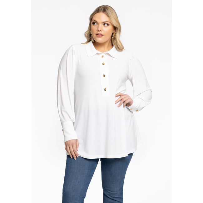 Chemise Lucky Brand Manches Bouffantes - Blanc, Pois, Taille XS - Neuf Avec étiquettes