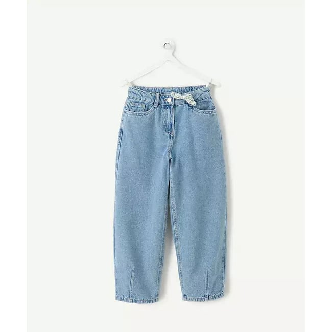 Jeans con taglio a botte denim blu   TAPE A L'OEIL