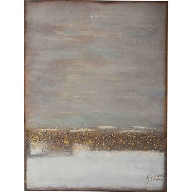 Peinture à l'huile, HORIZON Couleur gris <span itemprop=