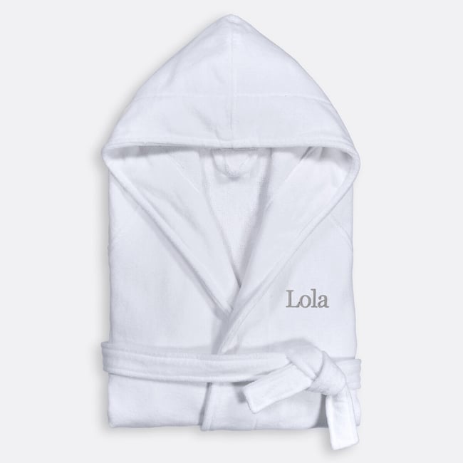 Peignoir à capuche, en éponge velours personnalisé, TRIZIE - LA REDOUTE INTERIEURS