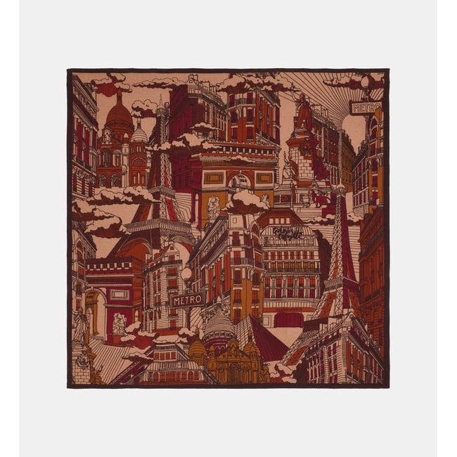 Carré sabrine paris laine et soie - GALERIES LAFAYETTE