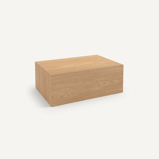 Tiroir pour dressing plaqué chêne, Johanez Couleur chêne naturel <span itemprop=