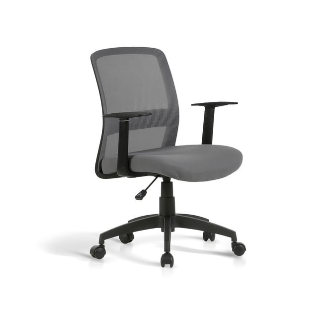Chaise de bureau, DEVON Couleur gris <span itemprop=