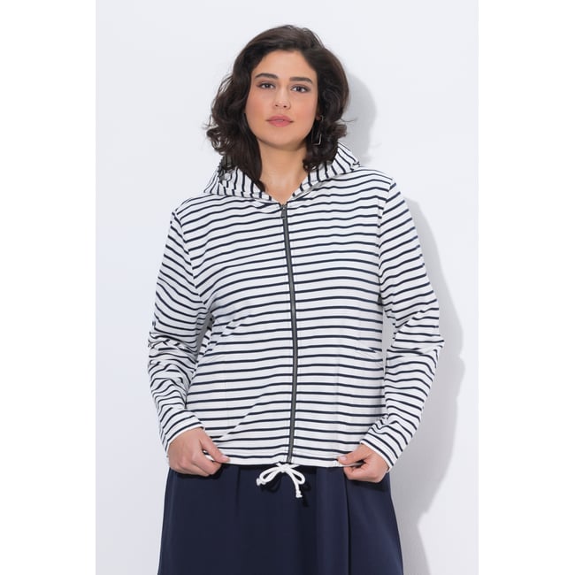 Veste en molleton rayé - ULLA POPKEN