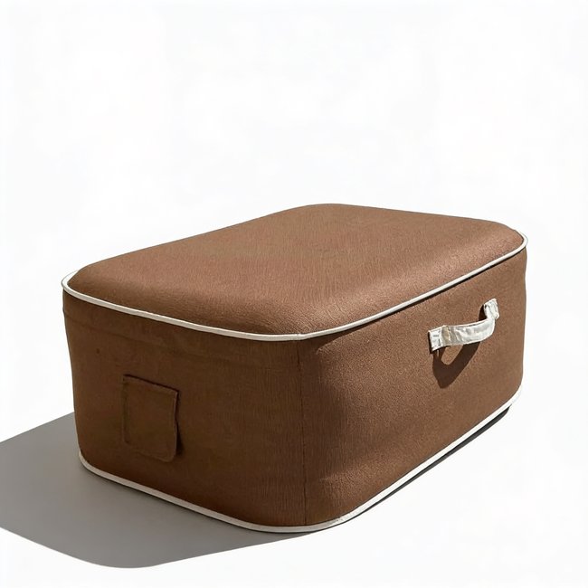 Pouf gonflable numa en olefin couleur vert d'eau 95x75x35 cm - COCO LOUNGE