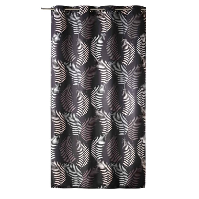 Rideau a oeillets en polyester Goyave marron <span itemprop=