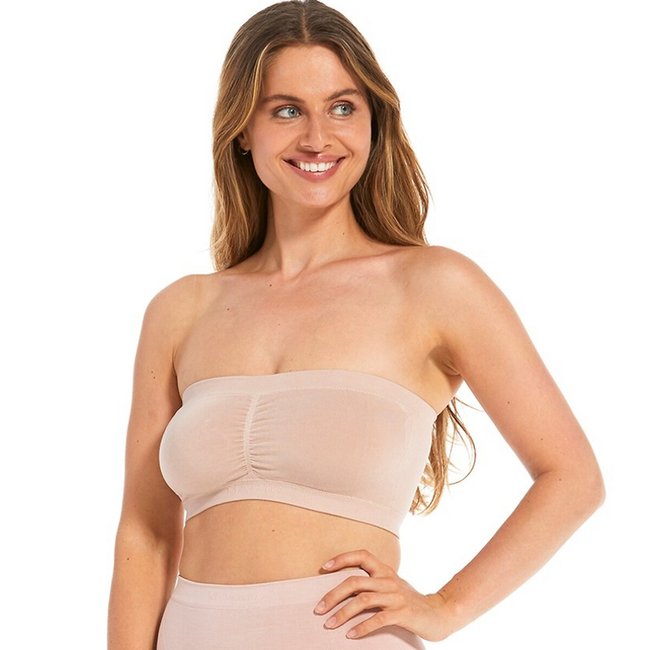 Push-up-BH aus Bambus, Bandeau-Form - MAGIC BODYFASHION