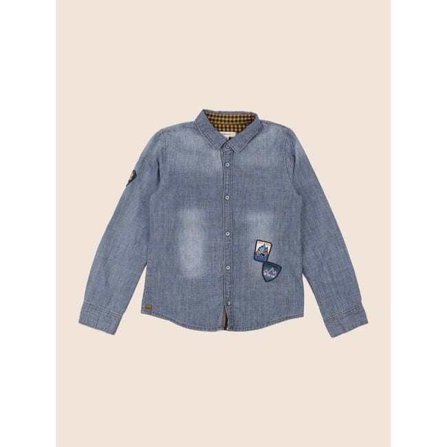 Chemise - Très bon état bleu <span itemprop=