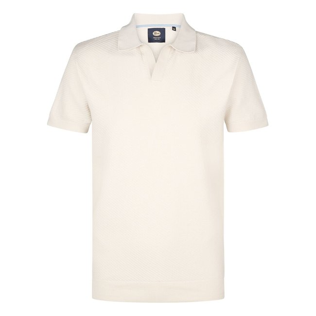 Regular fit polo shirt, ecru, PETROL INDUSTRIES