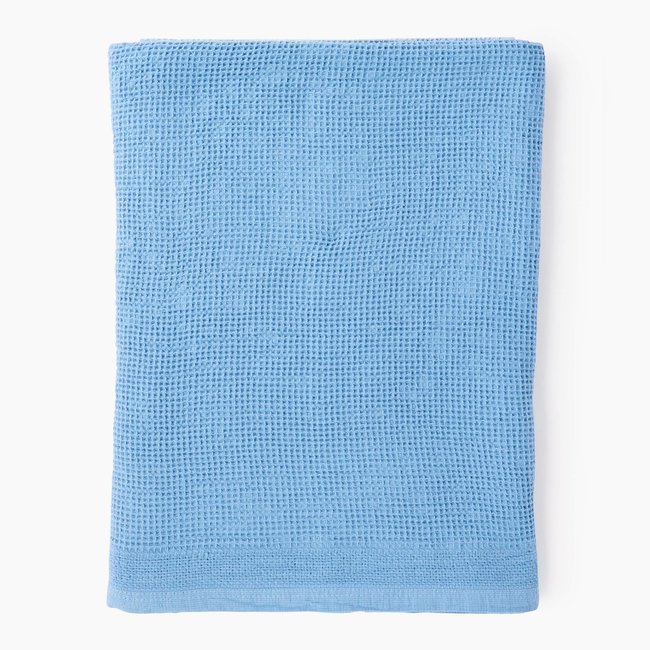 Maxi drap de bain nid d'abeille, en coton BIO GOTS powder <span itemprop=