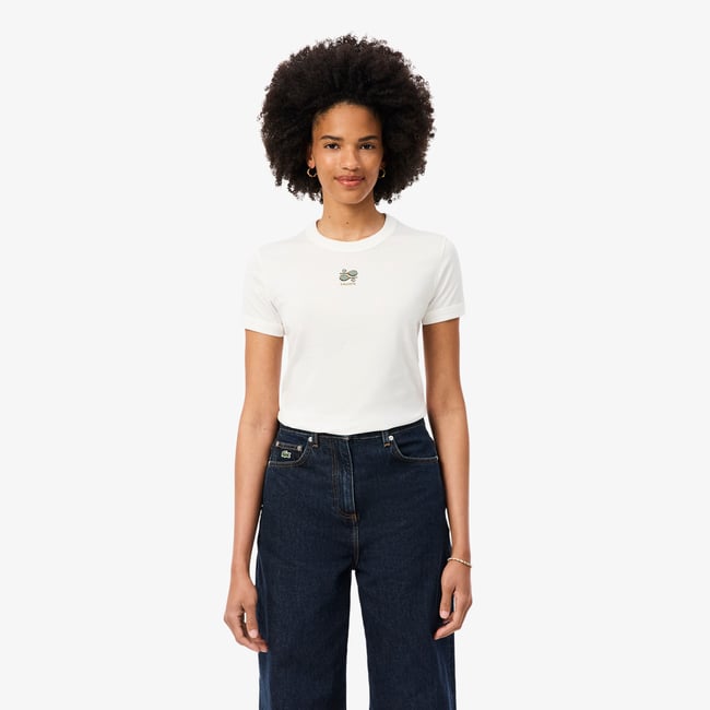 T-shirt jersey broderie - LACOSTE