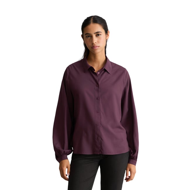 Chemisier en viscose, coupe classique en  LENZING™ ECOVERO™ - MARC O’POLO DENIM