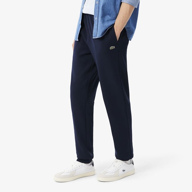 Pantalon de survêtement en molleton, tapered fit - LACOSTE