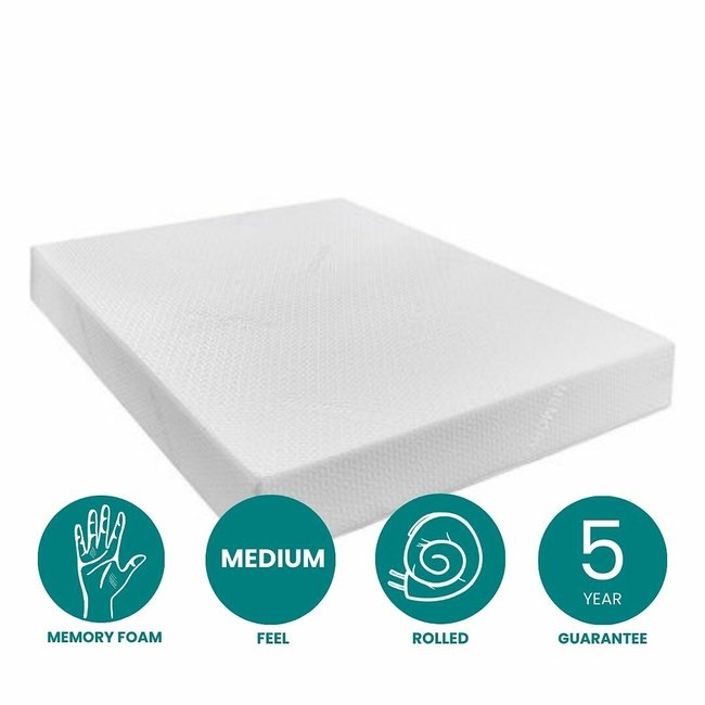 Essentials Memory Foam Mattress, white, ASPIRE