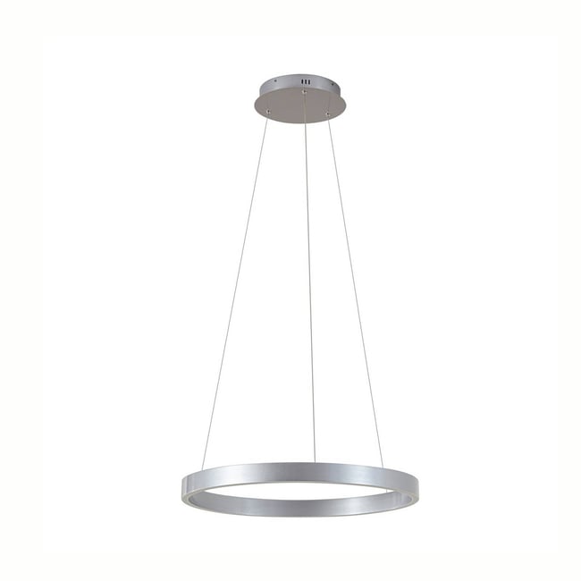 Suspension en métal moderneLED, Yonam Couleur couleur aluminium, blanc <span itemprop=
