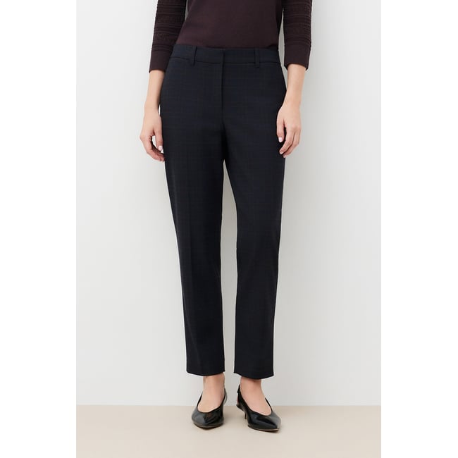 Pantalon cigarette élégant PSIDIKOCARREAU gris <span itemprop=
